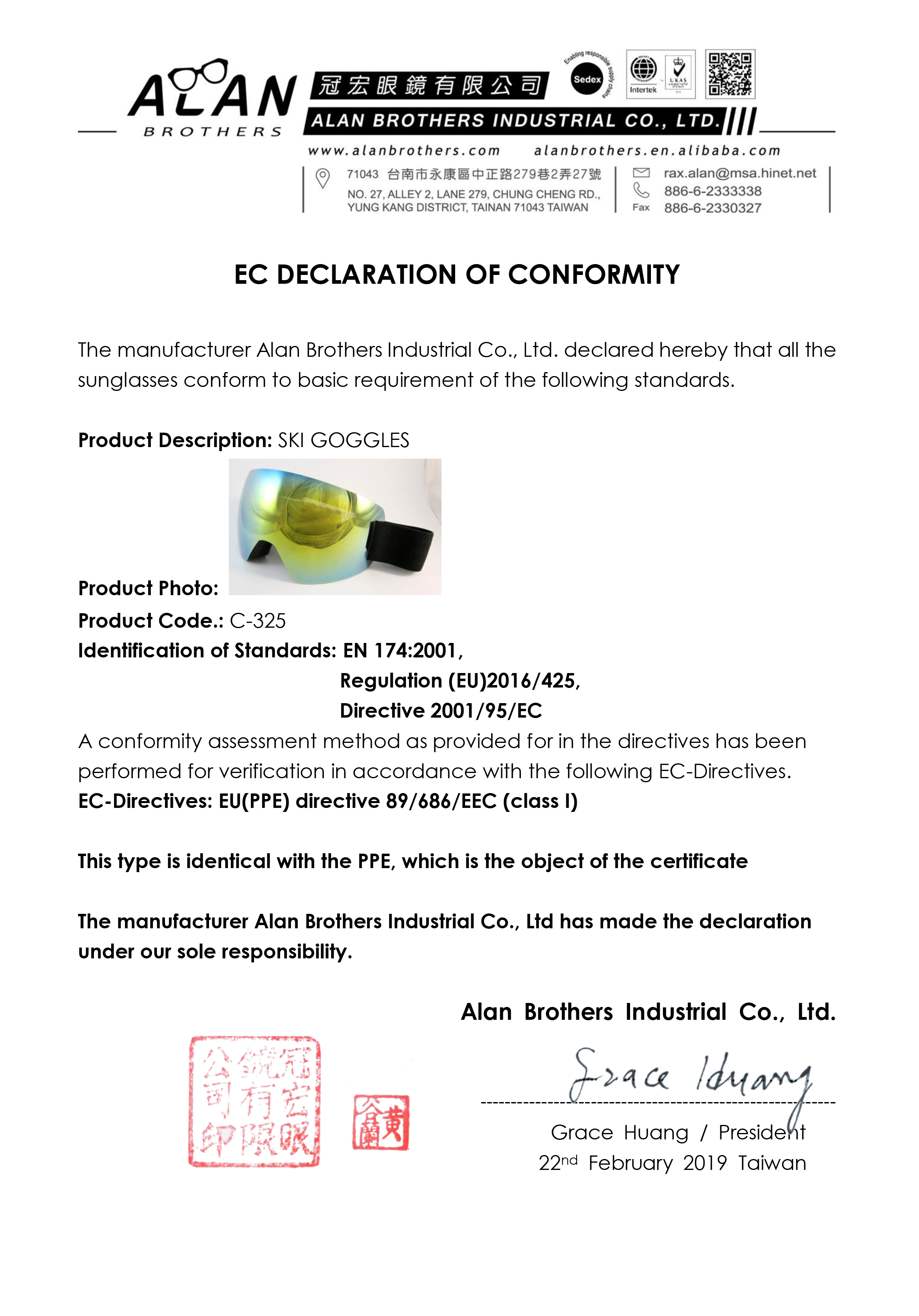 CERTIFICATE OF COMFORMITY-C-325.jpg